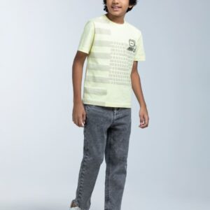 Grey Stretch Denim Pant